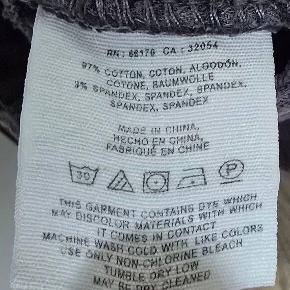 Anthro Pilcro Stet Low Rise Skinny Corduroy Ankle Zip Pants in Gray - Picture 14 of 14